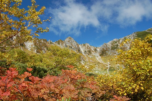 宝剣岳と紅葉