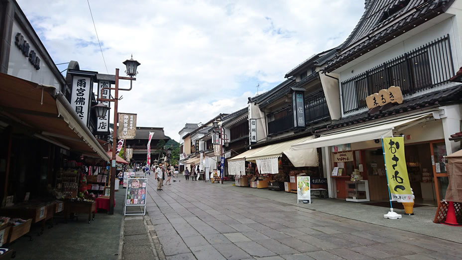 Nakamise Street leading to Zenkoji Temple