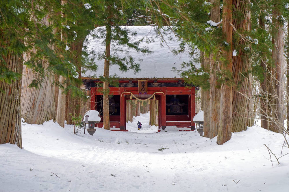 Snowshoeing Around the Shrines of Togakushi