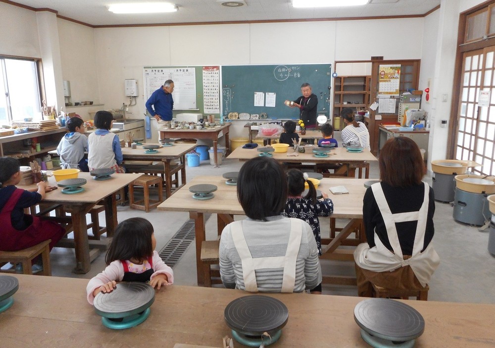 親子陶芸教室1