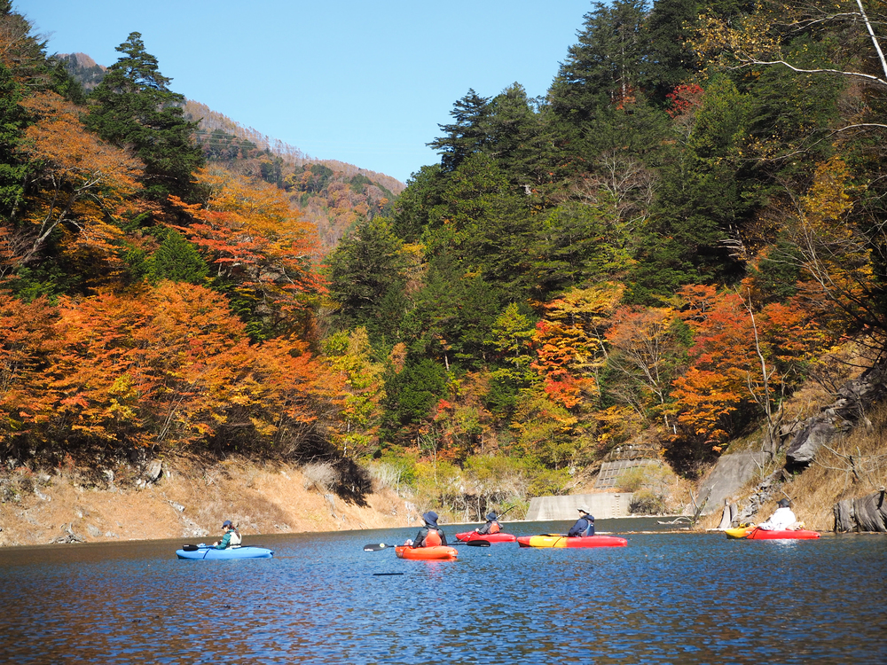 奥木曽湖カヌー1