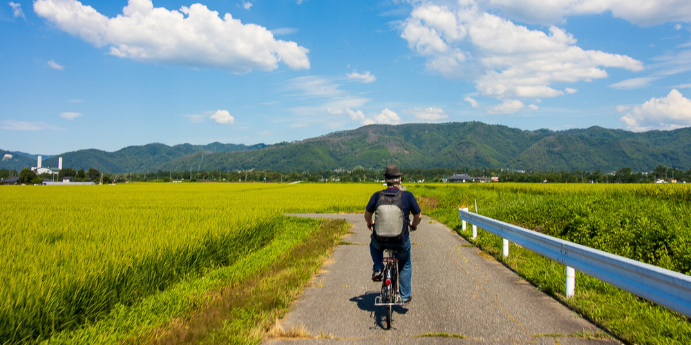 ปั่นจักรยานในหุบเขาใจกลางญี่ปุ่น