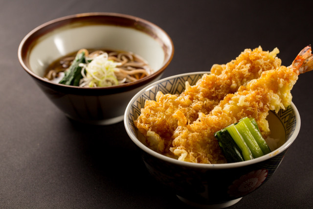 天丼・信州ミニそばセット【2024-25ゲレ食：東信・菅平高原エリア】