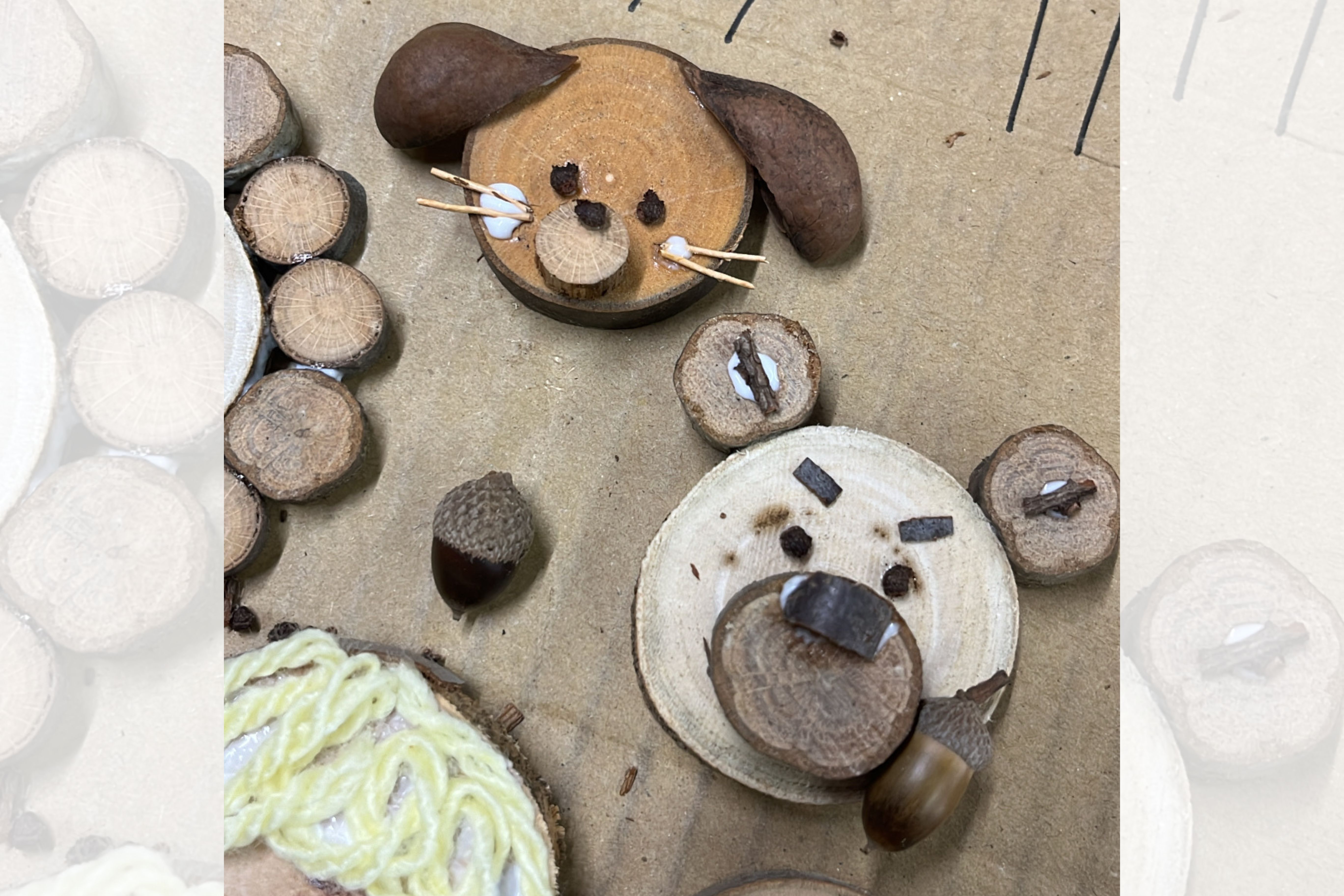 お手軽＆ワンコイン500円で楽しめる「森の作品作り」