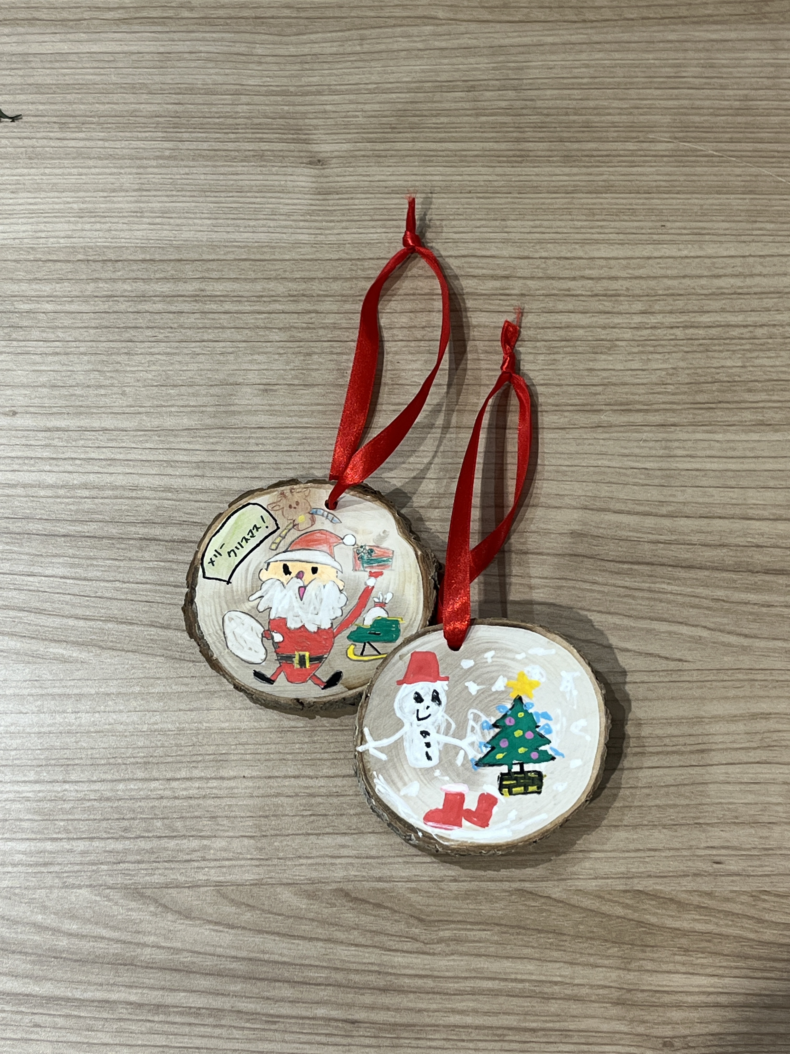 お絵かきプレートオーナメント