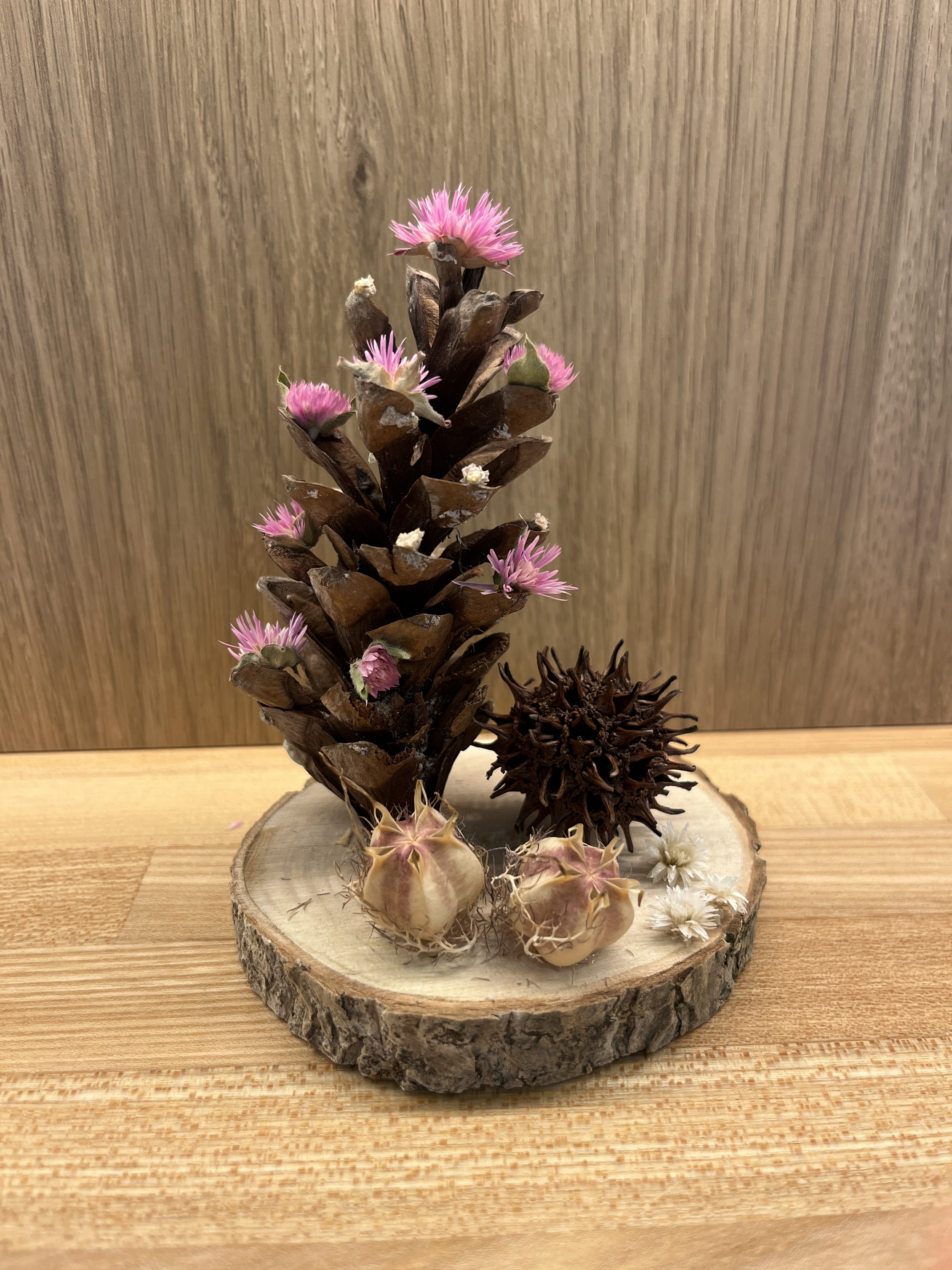 クリスマスオブジェ作り