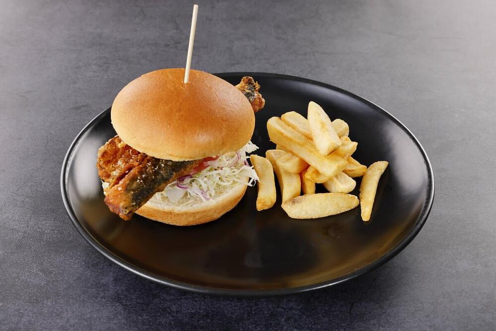 鯖の竜田揚げバーガー【2025-26ゲレ食：飯山・野沢・志賀・長野エリア】