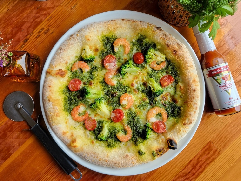 エビのジェノバピッツァ【2025-26ゲレ食：飯山・野沢・志賀・長野エリア】