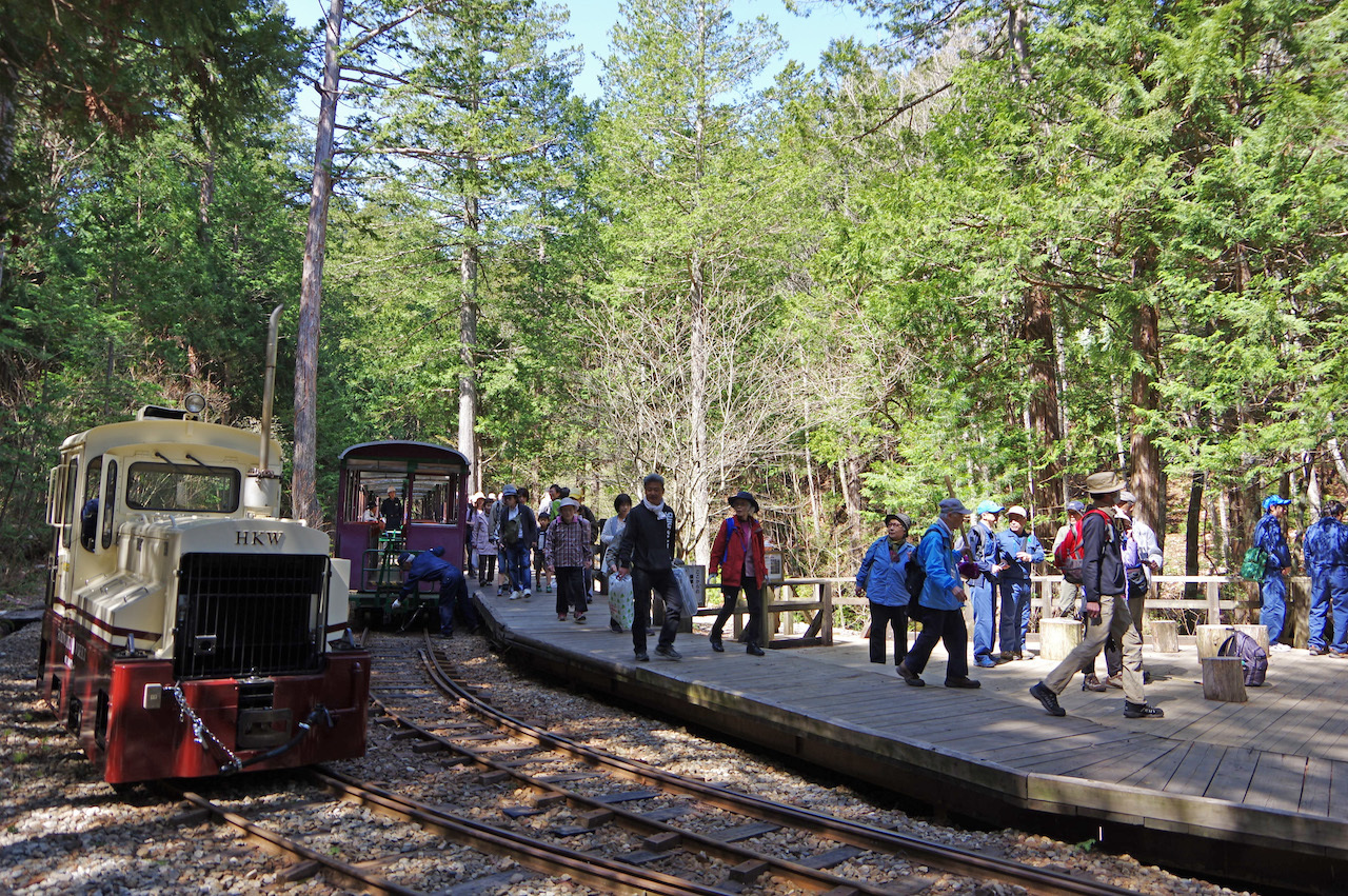 赤沢森林鉄道運行