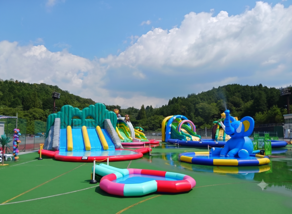 全7種類の水遊びエア遊具（画像はイメージです）1